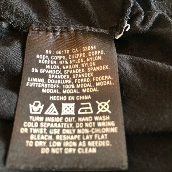 Anthropologie Dress Black Smocked Crochet Full Skirt Leifnotes Brand size Small - Picture 11 of 14